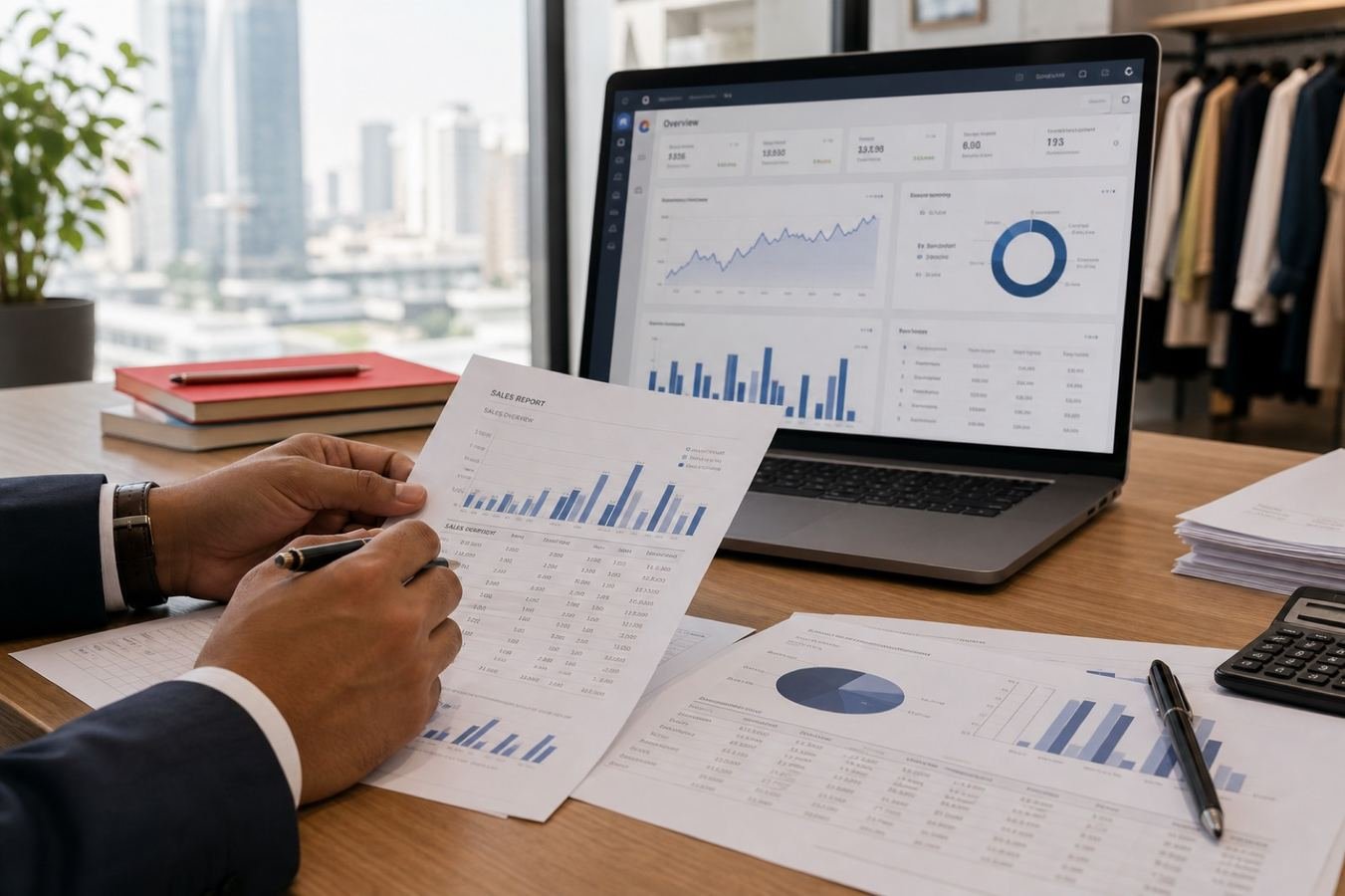 Reviewing ecommerce analytics and retail reports
