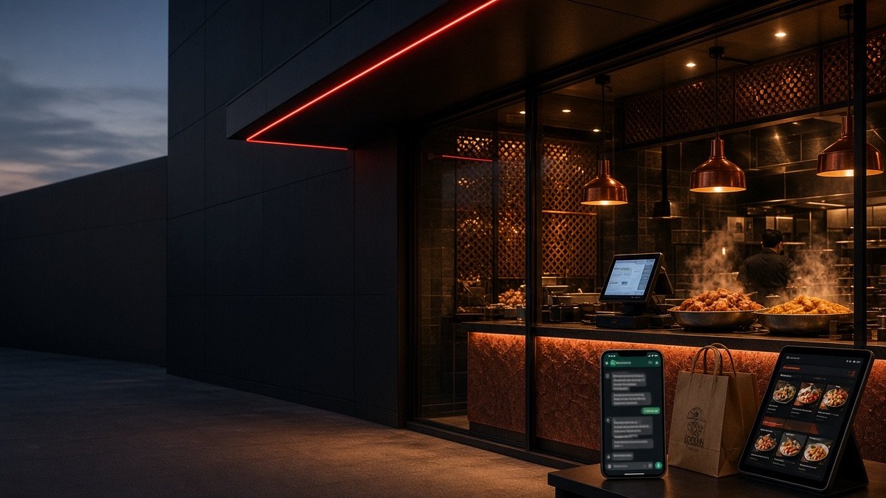 Meenakshi Chettinadu QSR case study — ElintOm POS, live menu stock and WhatsApp order flow