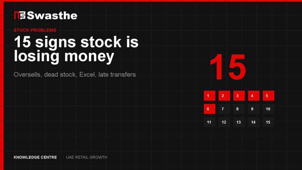 Fifteen retail inventory warning signs for a UAE store losing money on stock
